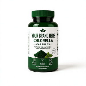 <b>Your</b> Brand Here Chlorella Capsules 120 Count Pure Natural Dietary <b>Supplement</b> Immune Support Detox Energy Boost Hair Growth - Product Image 1