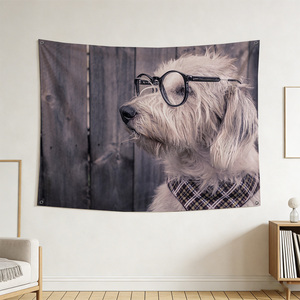 90x150cm 안경을 쓴 슬픈 강아지 깃발로 모든 공간을 따뜻하게 - 카페, 바, 집, 파티에 바로 활용 가능 - Product Image 5