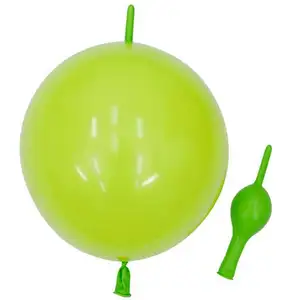 China Leverancier Latex Latex 10 Inch Staart Ballon Fruit Groene Snelle Link Ballon