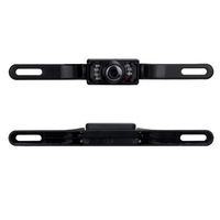 Nouveau universel 8LED infrarouge monté sur voiture Image visuelle longue plaque d'immatriculation cadre HD Vision nocturne caméra de recul étanche Auto