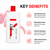 Crème anti-imperfections Tiiam AHA BHA Nicotinamide légère pour les fesses, le torse, l'acné corporelle et le visage