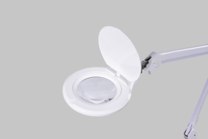 โคมไฟตั้งพื้น LED ปรับระดับได้ สำหรับต่อขนตา โคมไฟเสริมความงาม พร้อมแว่นขยายผิวหน้า ไฟ LED - Product Image 4