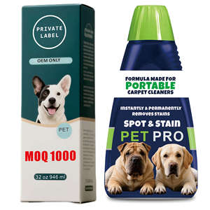 Éliminateur de taches et d'odeurs pour animaux de compagnie pour nettoyeurs de tapis portables – Détachant <span class=keywords><strong>enzymatique</strong></span> professionnel pour taches d'<span class=keywords><strong>urine</strong></span> et de vomissements de chiens et chats sur tapis - Product Image 1