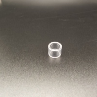 Tube en quartz personnalisé poli transparent des deux côtés, tube en saphir résistant à la chaleur