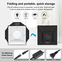 Profesyonel PULUZ 480 LED Işıklı Fotoğraf Stüdyosu Işık Kutusu 40CM 16"x16 Taşınabilir Fotoğraf Softbox'ı Takı ve Ürün Fotoğrafçılığı için