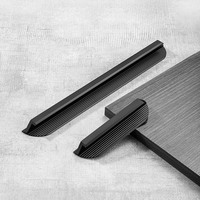 Poignées de meubles et de placards en profilé aluminium élégant, longueur maximale 1 mètre, noir mat, vente en gros