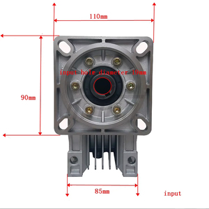 Reductor de velocidad de engranajes helicoidales RV50, modelo Nema 34, kit de motor paso a paso CNC, montaje con brida, relación 5-100:1, para los sectores de energía y minería - Product Image 5