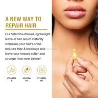 Vitamines capillaires végétaliennes bio de haute qualité, huile à base d'extraits de plantes, capsules d'huile capillaire professionnelles, 30 capsules, réparatrices et nourrissantes pour les cheveux