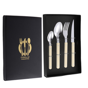 Stainless Steel Cutlery Set With Rivet Handles Western Steak Flatware For Hotel Business Gifts - Product Image 1