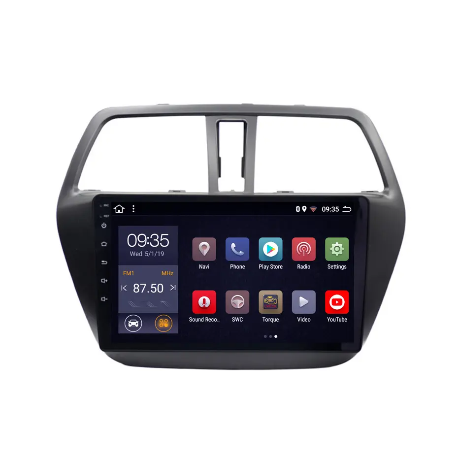 Wanqi Pemutar Dvd Mobil 9 Inci, Suzuki S-CROSS 2014-2017 8 Core Android Radio Video Stereo Gps Navi Audio Sistem Multimedia
