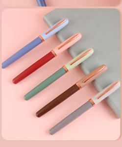 Stylo <span class=keywords><strong>de</strong></span> <span class=keywords><strong>calligraphie</strong></span> à 2 plumes en métal, corps en métal, signature VIP, cadeau d'affaires pour étudiants, écriture, cours <span class=keywords><strong>de</strong></span> formation, stylo plume - Product Image 2