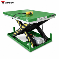 Table élévatrice à ciseaux hydraulique pour entrepôt, plateforme de levage de marchandises à charge lourde pour système de manutention logistique