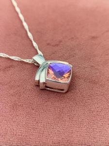 <b>Real</b> Quartz Jewelry Set 925 Sterling Silver Pendant and Earrings Natural <b>Crystal</b> Gemstone Jewelry for Women Custom Design - Product Image 3