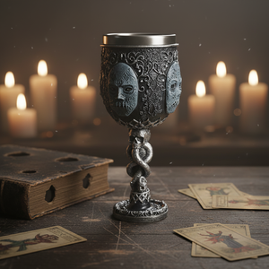 Boccale Medievale Gotico Vichingo con Serpente Verde Goffrato, Souvenir di <span class=keywords><strong>Harry</strong></span> <span class=keywords><strong>Potter</strong></span>, Tazza Incisa con Aquila, Boccale Maschera di <span class=keywords><strong>Harry</strong></span> - Product Image 3