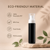Flacon pulvérisateur à brume ultra fine en PET, emballage cosmétique, flacon atomiseur rechargeable pour toner, brume faciale, soins capillaires, soins de la peau, OEM ODM