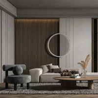 Revêtement mural WPC de haute qualité en co-extrusion, panneau rainuré en composite bois-plastique pour l'extérieur et l'intérieur