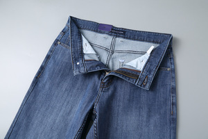 Новые мужские джинсы-карандаш <span class=keywords><strong>2026</strong></span> года: дышащие, средней плотности, в стиле ретро, зауженные, с умеренной эластичностью, в корейском стиле, модные, для весны и осени - Product Image 6
