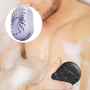 Bustine di sapone esfoliante in Silicone per uso alimentare Private Label sacchetto di sapone in rete con coulisse - Product Image 1