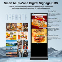Totem Digitale Interattivo HDFocus con Schermo Touch per Android e Windows, Sistema di Navigazione per Negozi e Centri Commerciali