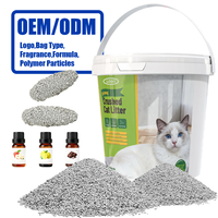 Litière pour chat à forte absorption, faible poussière, absorption puissante de l'eau, emballage personnalisé, économique, vente en gros d'usine