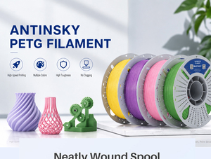 Filamento PETG Antinsky de Alta Calidad de 1.75mm para Impresoras 3D, Liso y Brillante con Alta Resistencia, 1kg/rollo, Temperatura de Impresión 220C - Product Image 2