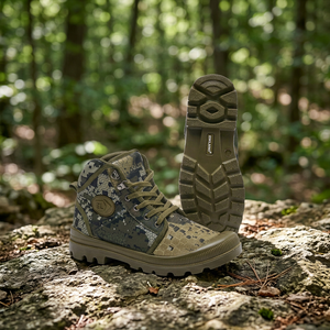 Bottes de randonnée montantes camouflage pour hommes, imperméables, antidérapantes, respirantes et légères, vente en gros d'usine, OEM - Product Image 1