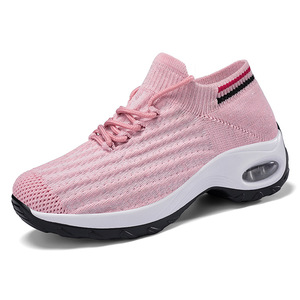 Zapatos Deportivos para Mujer, Ligeros, Resistentes a Impactos, Cómodos, Transpirables, con Parte Superior de Textil, Forro de Malla, Diseño Slip-On, Entresuela de PU, para Caminar - Product Image 5