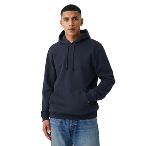 Sudadera Deportiva Personalizada de Alta Calidad para Hombre, Sudadera con Capucha de Tejido Invertido Liso con Bolsillo Tipo Canguro, Ropa Premium - Product Image 1