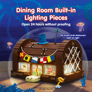Bloc de construction Miniature paysage modèle de Krusty <span class=keywords><strong>Krab</strong></span> ensemble de blocs de construction éducatifs jouet pour enfants - Product Image 3