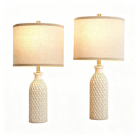 Lampe de table en céramique LED moderne de luxe, luminaire de bureau tendance pour la maison, le salon, le bureau, la chambre à coucher, protection des yeux pour bureau de chambre