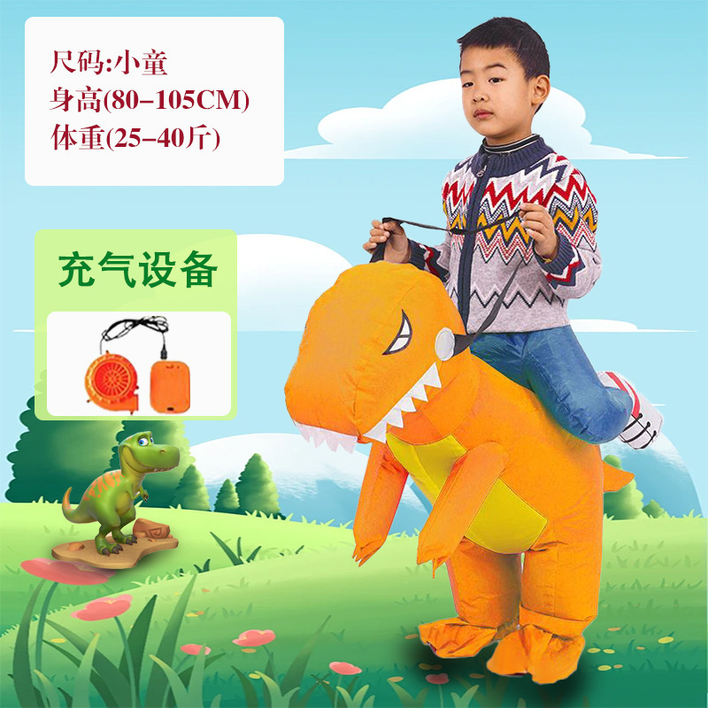 Orange dinosaur-kid