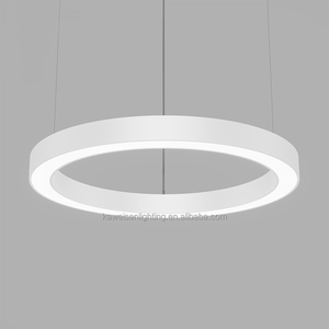 Anillo redondo minimalista de 75cm de diámetro, luz LED lineal colgante con controlador de perfil de aluminio, luz colgante externa - Product Image 3