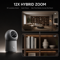 Mijia Smart Kamera 4 Max AI Zoom Edition Innen-4K-Kamera mit KI-Pflegefunktion für Babys, Senioren und Haustiere, 12-fach Zoom, MicroSD, Cloud, NAS SXJYY