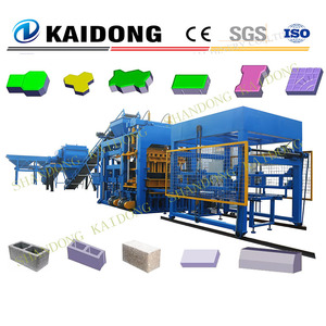 QT12-15 tự động đa chức năng lát Khối Máy làm với máy bơm và hộp số cho sản xuất gạch - Product Image 3