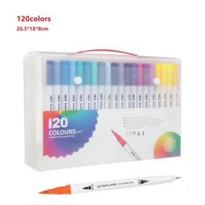 Двойной наконечник мягкий маркер для рисования тонкий лайнер цветной акварельной кисти для начинающих и профессионалов - Product Image 6