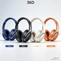 Harga Pabrik Headphone Nirkabel Over Ear dengan Mikrofon Terintegrasi untuk Panggilan Hands-free AAC JL Chipset Penggunaan Penerbangan Musik Stereo HiFi