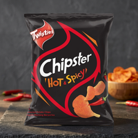 Twisties Chipster Hot Spicy 60g Laagzout Frituurfruit & -groentechips Harde Textuur Zakverpakking
