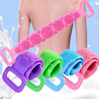 Brosse de douche en silicone pour massage du cuir chevelu, brosse à shampoing, brosse double face pour le corps, outil de nettoyage de la peau en mousse, vente en gros