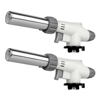 Allume-gaz portable léger au butane pour réchaud de camping, barbecue, avec contrôle de flamme réglable