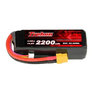 Konstante langlebige Leistung lipo-Batterie 14,8 V 4 S 2200 Mah 50 C Lipo-Batterie für Lkw-Modelle Lipo-Batterie