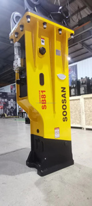 Martillo hidráulico tipo caja SB 81A CON GRASA AUTOMÁTICA para excavadoras de 18-26 toneladas Equipos de construcción con acumulador - Product Image 6