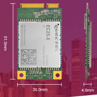 Quectel EC25 Mini PCIe 150Mbps Bandas globales MIMO GNSS -40 ℃ a 85 ℃-LTE Cat4 Mini PCIe de 2, 2, 2, 2, 1, 2, 2, 2, 2, 2, 2