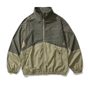 उच्च गुणवत्ता वाले कस्टम पुरुषों के चल रहे वाटरप्रूफ जैकेट पतली नायलॉन आउटडोर जिप पुरुषों के विंडब्रेकर - Product Image 1