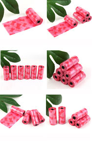 ถุงย่อยสลายได้ทางชีวภาพขนาดเล็ก,ถุงใส่ขยะเซ่อสีแดงสำหรับสัตว์เลี้ยงสั่งทำได้ - Product Image 6