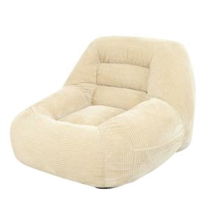 Evacuated Air Pack Single User Roomy Corduroy Plush Cloth Relax Settee Reclining Chaise Cost‑Saving Compressible <b>Foam</b> - Product Image 5