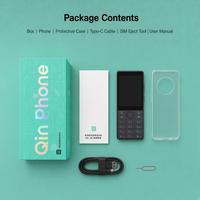 Smartphone intelligent avec clavier DUOQIN Qin J36, 3 Go + 32 Go, écran 2,8 pouces, Android 13, Quad Core, 4G, mini smartphone avec Google Play