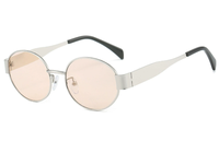 Nouvelles Lunettes de Soleil Unisexe Tendance 2026 Verres UV400 Monture Métallique Personnalisée Confort Optimal Style Œil de Chat Bordure Complète Extérieur