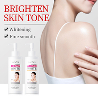 Vente en gros de soins de la peau biologiques hydratants, éclaircissants et blanchissants à la nicotinamide et à l'arbutine, lotion corporelle au parfum de fleurs de cerisier