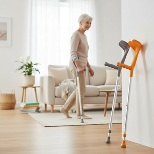 Muleta de codo más vendida – Muleta ajustable para antebrazo, ligera, duradera, con mango cómodo, fácil de usar, empaque a granel - Product Image 3