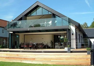 Mécanisme en verre galvanisé, pas <span class=keywords><strong>cher</strong></span>, balcon en aluminium, tube en verre stratifié, 1 pièce - Product Image 3